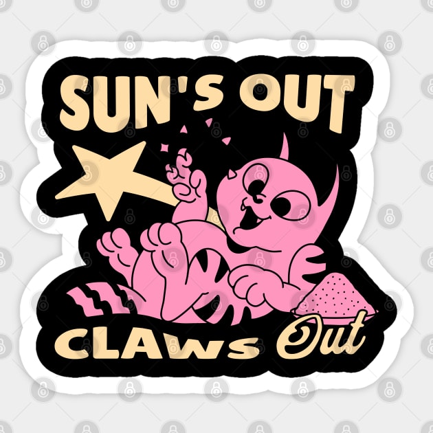 Sun's out, Claws out Sticker by TurnEffect